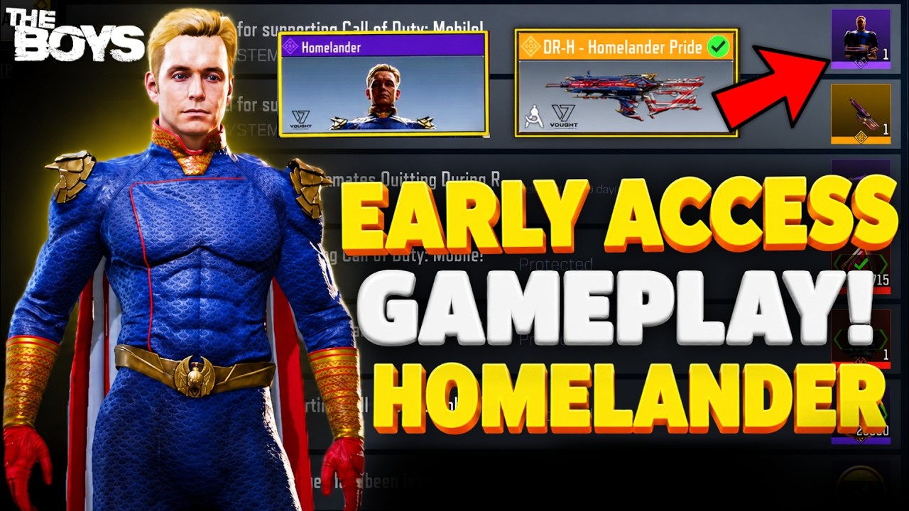 Homelander From Codm NEW Homelander Draw in COD Mobile 😱 | EARLY ACCESS Gameplay + Legendary ...
