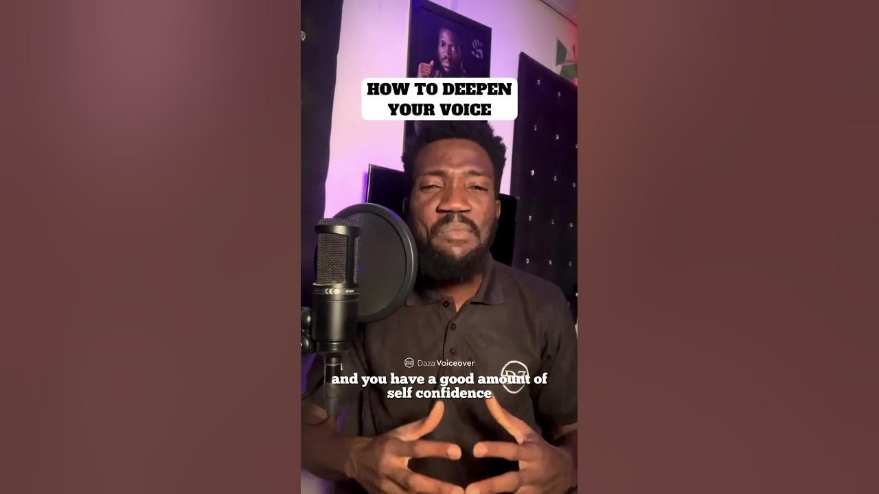 HOW TO DEEPEN YOUR VOICE AS A MALE VOICE ACTOR. YouTube