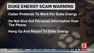 Scammers target Duke Energy customers