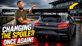 VW Scirocco R Gets a BIG Rear Wing! | Spoiler Installation