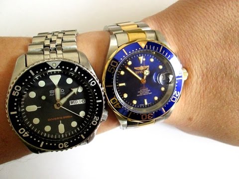 Invicta vs Seiko - Pro Diver vs SKX007 - YouTube