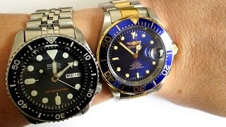 Invicta vs Seiko - Pro Diver vs SKX007 - YouTube