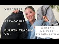 Women's Workwear Review - Carhartt, Duluth Trading Co., Patagonia Overalls Review