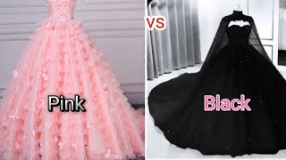 Pink vs Black🖤💖 | black vs pink | Which one is your favorite🤗 Choose one✨🖤💖