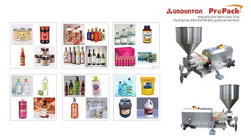 máy chiết rót 1 vòi bơm thùy động cơ servo ( bơm cánh khế) 5ml - 50L