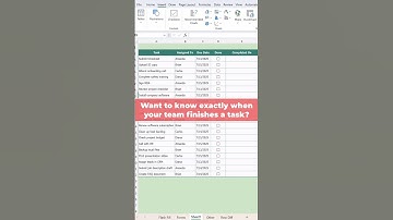 Auto-Timestamp Your Tasks in Excel | No Macros Needed ✅