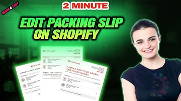 How to edit packing slip on shopify 2025 (Quick & Easy)