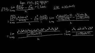 Section 3.2 Finding Derivatives Using Difference Quotients Problem 1