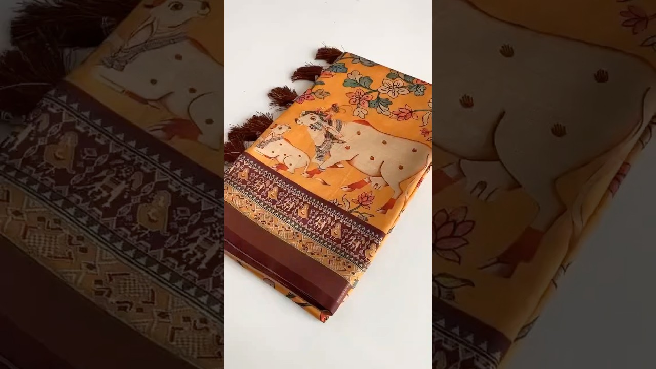 Dola Viscose Digital Printed Pichwai Saree