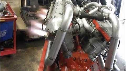 Ranger v-770-11 modified aircraft engine.