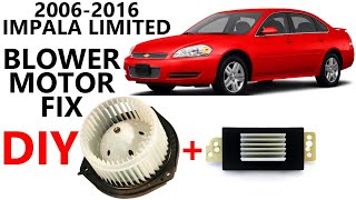 How To Replace Blower Motor & Resistor 20062016 Impala Limited  Troubleshooting & Tips