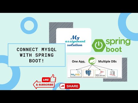 Integrate MySQL with Spring Boot | Backend Development Help by My Assignment Solution