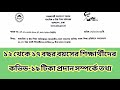 ১২ থেকে ১৭ বছর বয়সের শিক্ষার্থীদের কভিড-১৯ টিকা প্রদান সম্পর্কে তথ্য