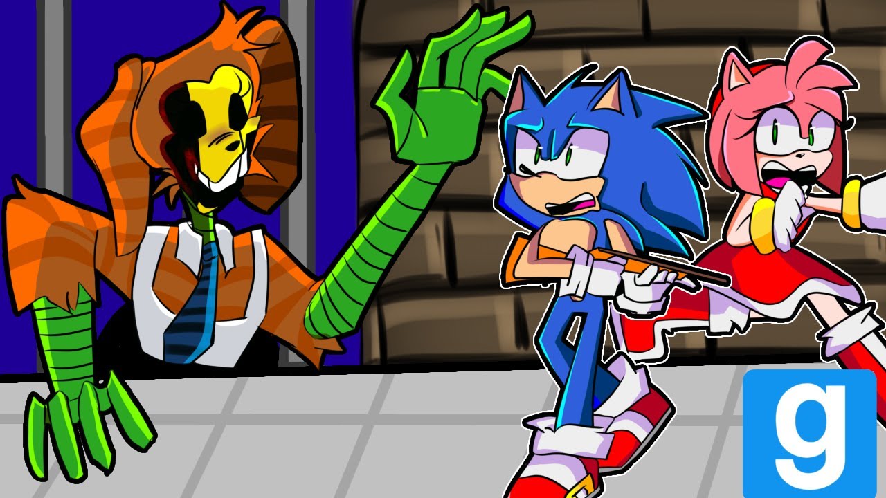 SONIC Y AMY ESCAPAN DE LA PRISION DE PUMPKIN RABBIT 😱😱😭 🤣 GMOD