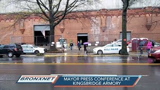 Mayor Press Conference at Kingsbridge Armory