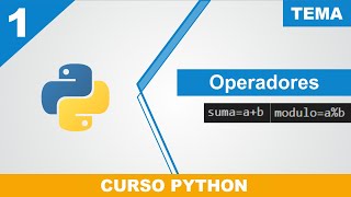 Curso Python. Operadores y Variables - Video 1
