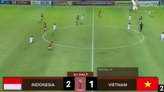HASIL PERTANDINGAN TIMNAS INDONESIA VS VIETNAM PIALA AFF U16 2022