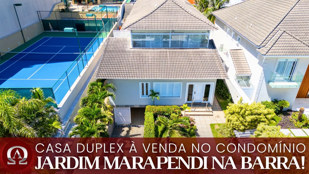 CASA DUPLEX à venda no condomínio JARDIM MARAPENDI na BARRA DA TIJUCA no Rio de Janeiro/RJ!