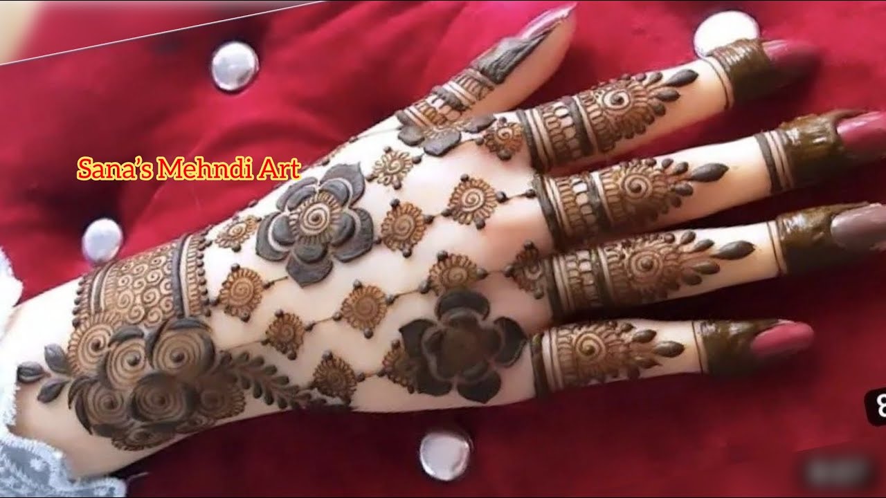 New Eid special minimal mehndi design 2026 || sanasmehndiart || easy back side henna #2026 #eid