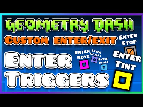 HOW to use ENTER TRIGGERS! Make your OWN ENTER/EXIT effects | Geometry Dash 2.2 Editor Tutorial 🛠️