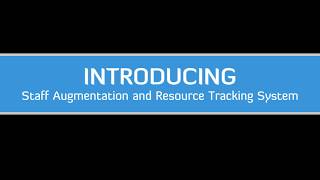 Staff Augmentation and Resource Tracking System