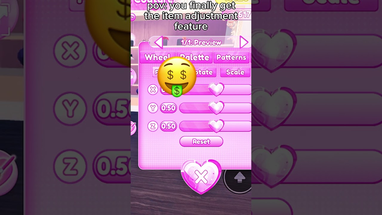 POV: YOU FINALLY GET THE ITEM ADJUSTMENT FEATURE IN DTI 