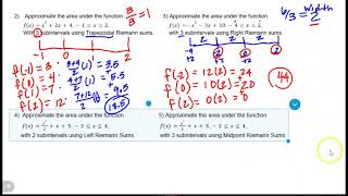 Calculus Unit 4A Test Review