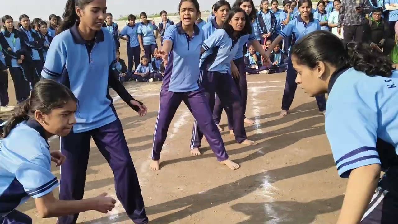 Red House and Yellow House Junior Kabaddi match in School (6th to 8th) Yellow House Winner 