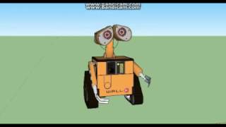 sketchup make caracter      wall-e     (  part-5 -- final  )