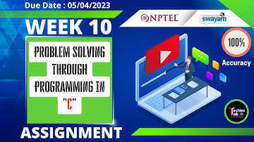 NPTEL Problem Solving Through Programming In C Week 10 Quiz Assignment Solution | Jan 2023 #nptel