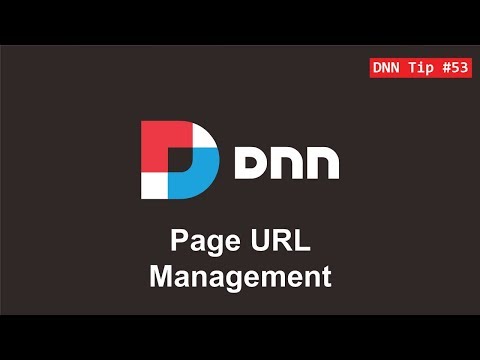 53. Page URL Management - DNN Tip of The Week