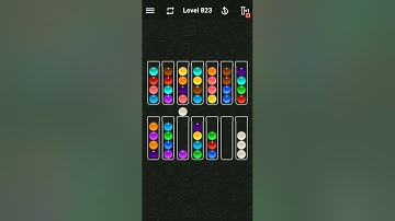Ball Sort Color Water Puzzle Solution Level 823