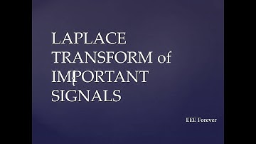 LAPLACE TRANSFORM - 2 LT of Important signals gate / TRB  / SSC JE EEE Aspirants