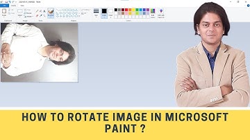 how to rotate image in Microsoft paint ?