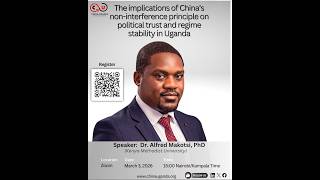 Chinese Non interference Policy and Regime Stability in Uganda