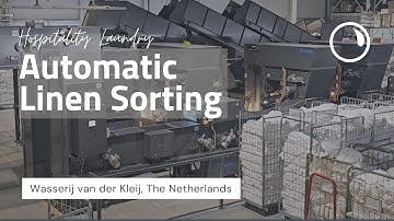 Soiled Sorting of Hospitality Linen • Inwatec at Wasserij van der Kleij in Utrecht, The Netherlands