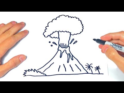 Video: Cómo Dibujar Un Volcán