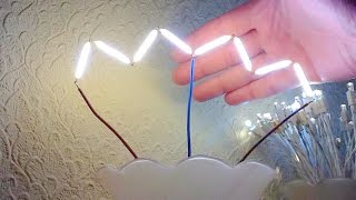 Ridiculously huge LED filament lamp project.
