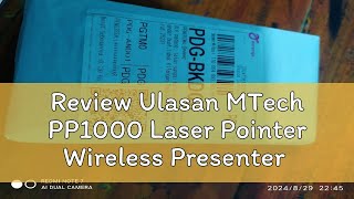 Review Ulasan MTech PP1000 Laser Pointer Wireless Presenter with Laser Pointer M-Tech PP-1000 - 035