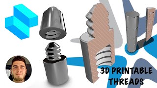 Custom 3D Printable Threads Tutorial [ Shapr3D ]