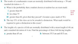 12MM 16D Solving problems using the normal distribution Drayton