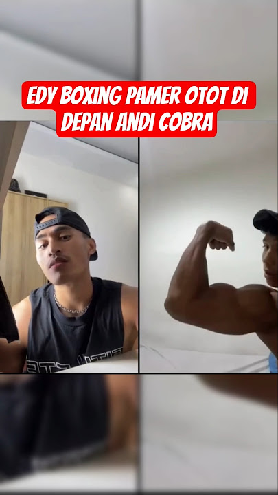 Edy Boxing shows off his muscles in front of Andi Cobra #edyboxing #andicobra #sports #holywings ...