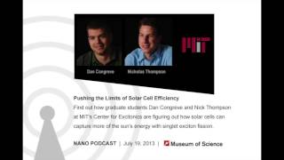 Podcast: Pushing the Limits of Solar Cell Efficiency