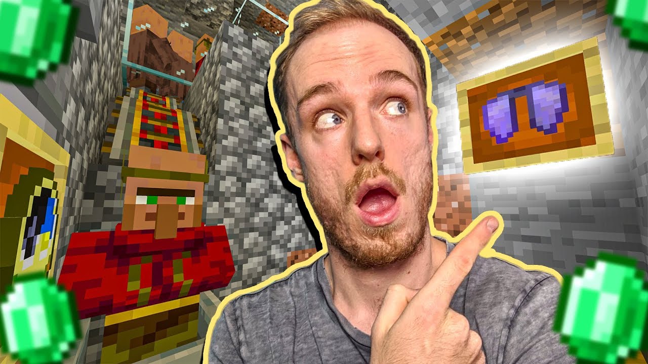 ELYTRA MET VILLAGER FARM ENCHANTEN IN MINECRAFT