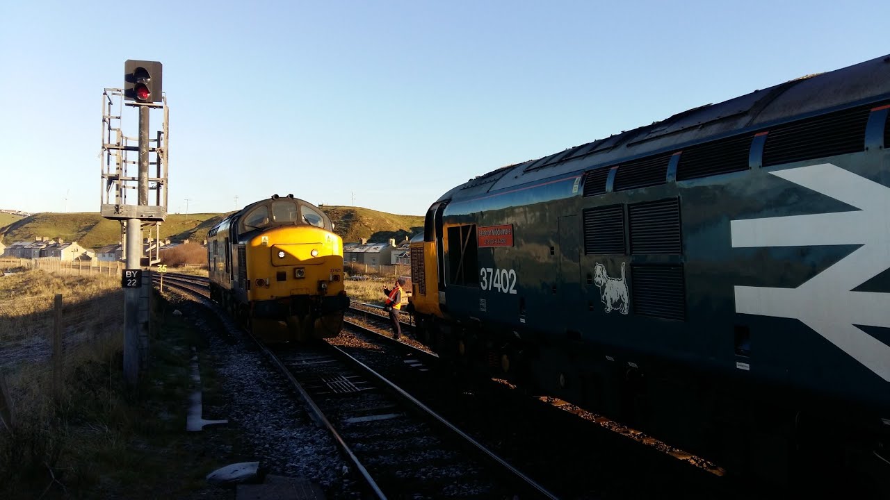 Class 37 thrash on the a Cumbrian Coast part 2. Almost 20 mins of thrash and 37401.