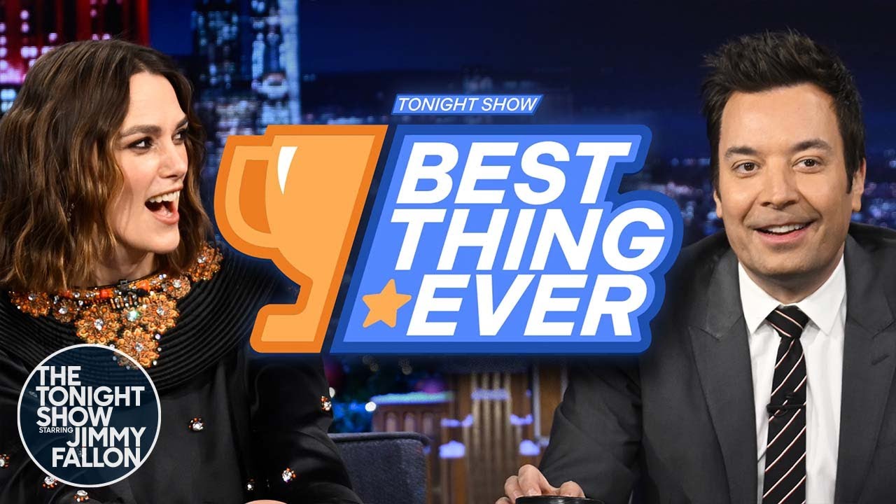 Keira Knightley and Jimmy Debate if Cheese Is Better Than Rainbows in Best Thing Ever | Tonight Show