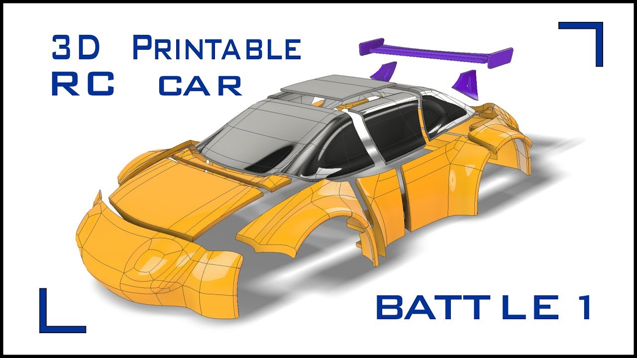 Первый бой 3D Printable RC cars - First battle