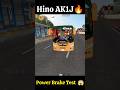 Hino Ak1j Break Test | Bus Simulator Indonesia #shorts #bussid