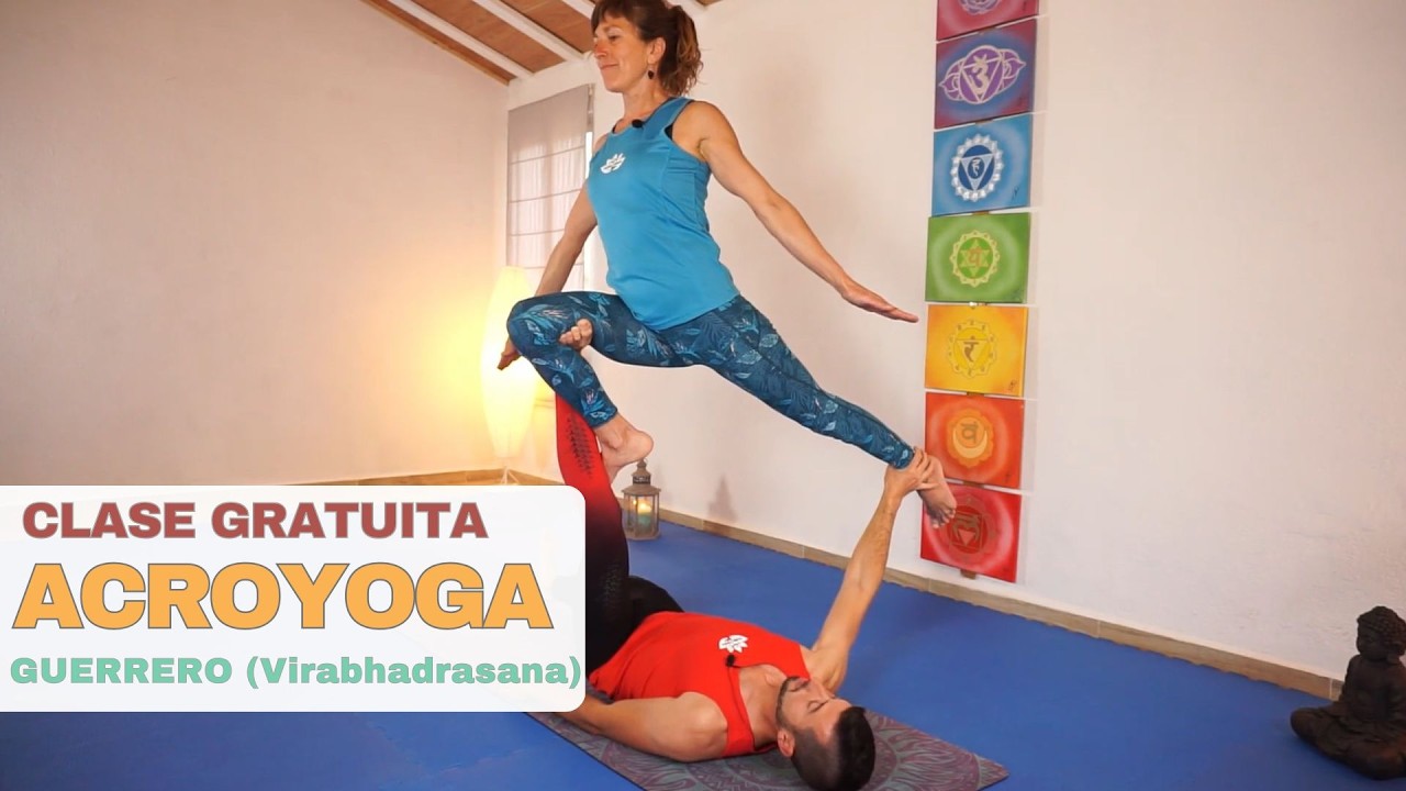Virabhadrasana (Guerrero) Acroyoga | Clase Gratis | Sin experiencia