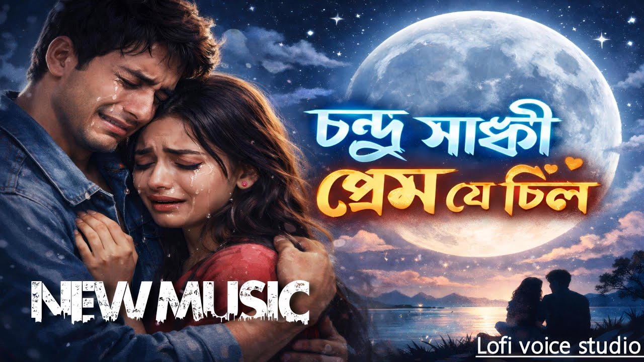 চন্দ্র সাক্ষী প্রেম যে ছিল 💔 । New lofi song। খুব কষ্টের গান ।  